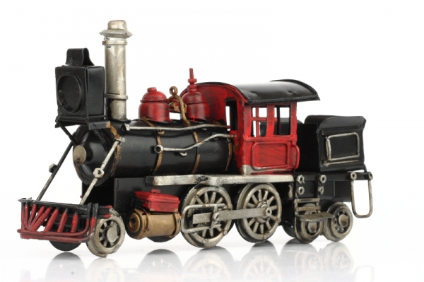 Model lokomotíva čierno-červená 21cm