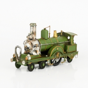 Model lokomotívy zelený 28cm