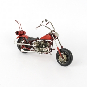 Model motorky červený Chopper 30cm