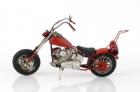 Model motorky červený Chopper 30cm