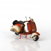 Model skútra červeno / biely 17cm 
