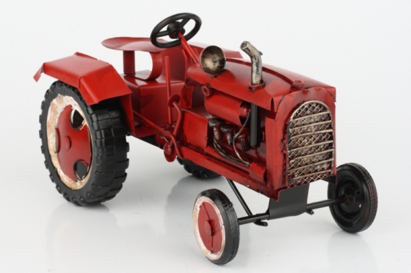 Model traktor červený 19cm