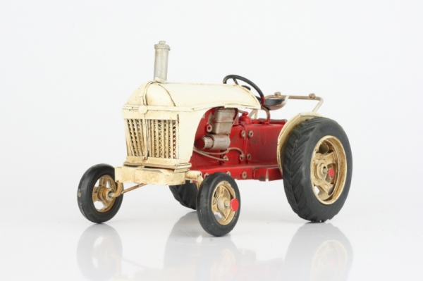 Model traktora červenobiely 16cm