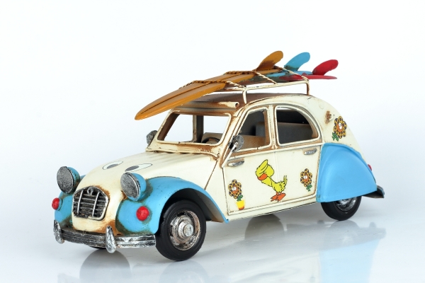 Model veterán kačica plech 28cm