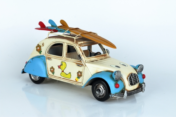 Model veterán kačica plech 28cm