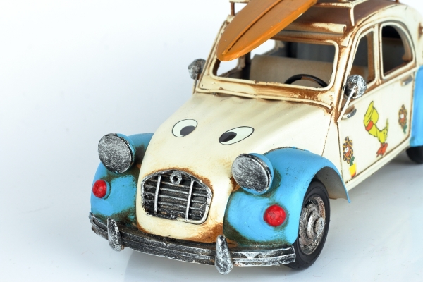 Model veterán kačica plech 28cm