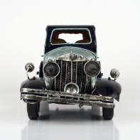 Modely áut - autíčko retro železné modré 32x13x14cm