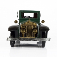 Modely aut - železné retro zelené autíčko 9x7x23cm