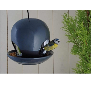 Moderné dizajnové keramické krmítko od Esschert Design / modrý odtieň