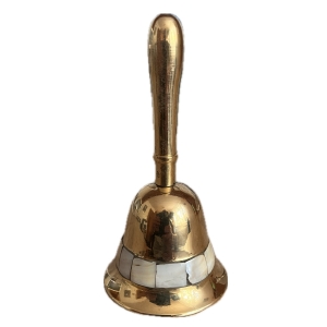 Mosadzný zvon s rukoväťou