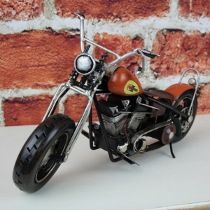 Motorka plechová oranžová 32cm