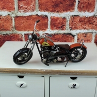 Motorka plechová oranžová 32cm