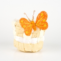 Motýľ na záclonu oranžový