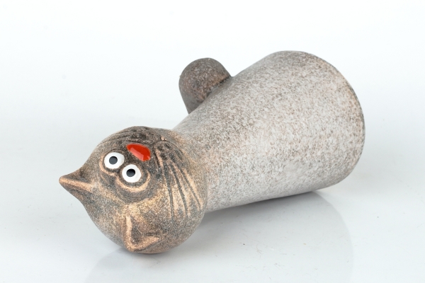 Mrazuvzdorná keramika do záhrady kocúrik Mourek 11x9x20cm