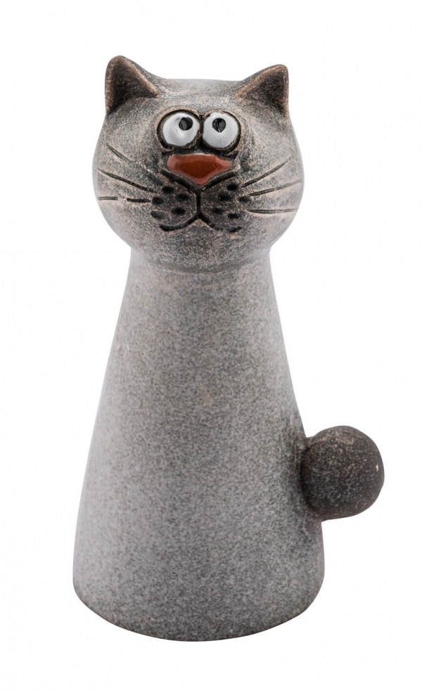 Mrazuvzdorná keramika do záhrady naša mačka Micka 9,5x9x16,5cm