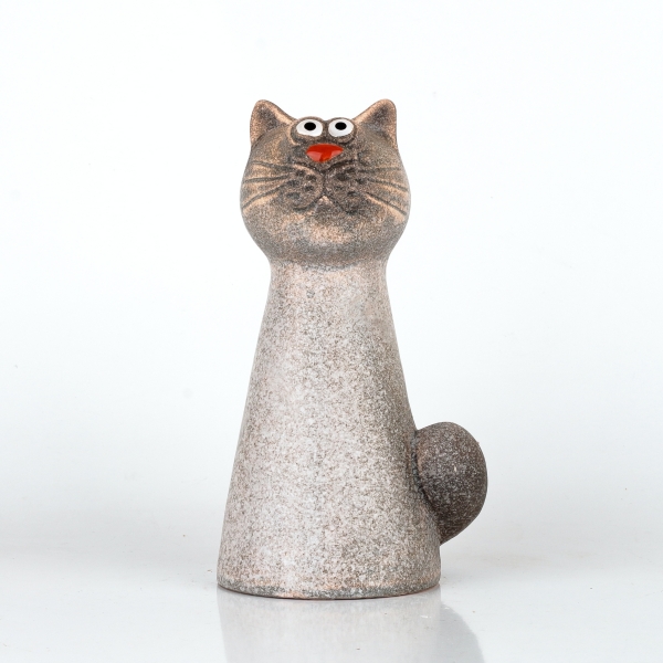 Mrazuvzdorná keramika do záhrady naša mačka Micka 9,5x9x16,5cm