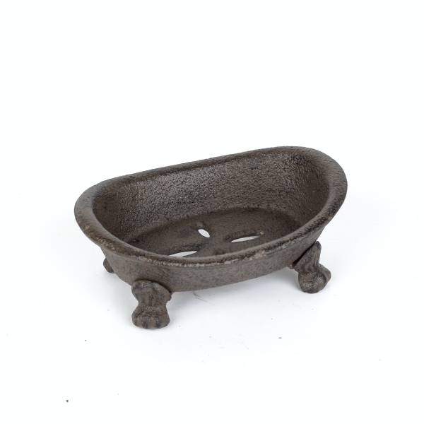 Mydelnička z liatiny hnedá