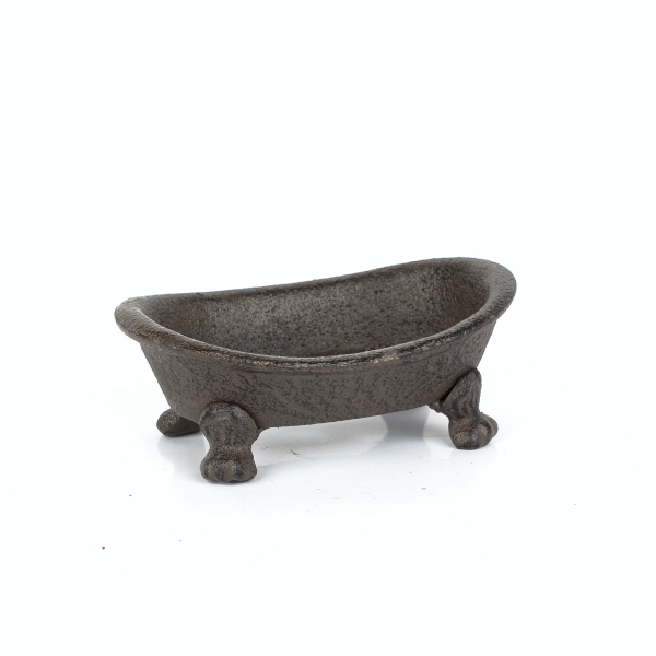 Mydelnička z liatiny hnedá