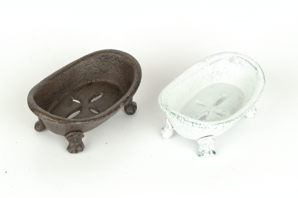 Mydelnička z liatiny hnedá