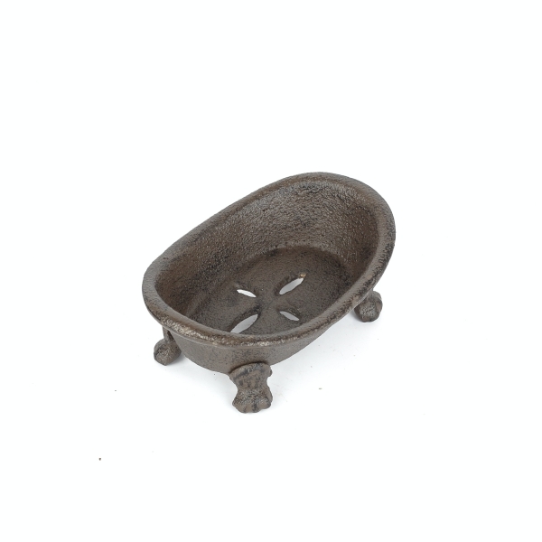 Mydelnička z liatiny hnedá