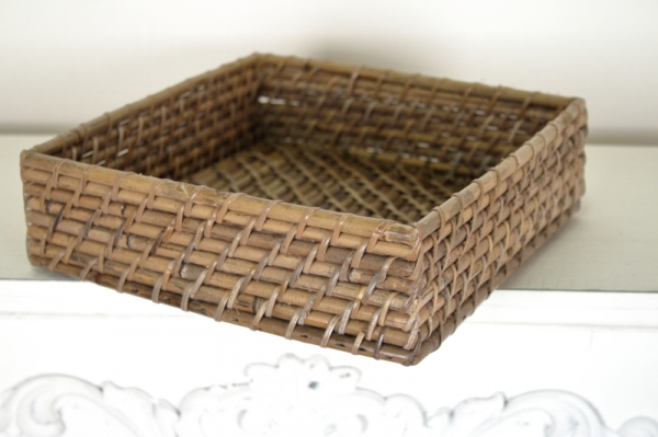 Podnos 20x20cm - ratanový