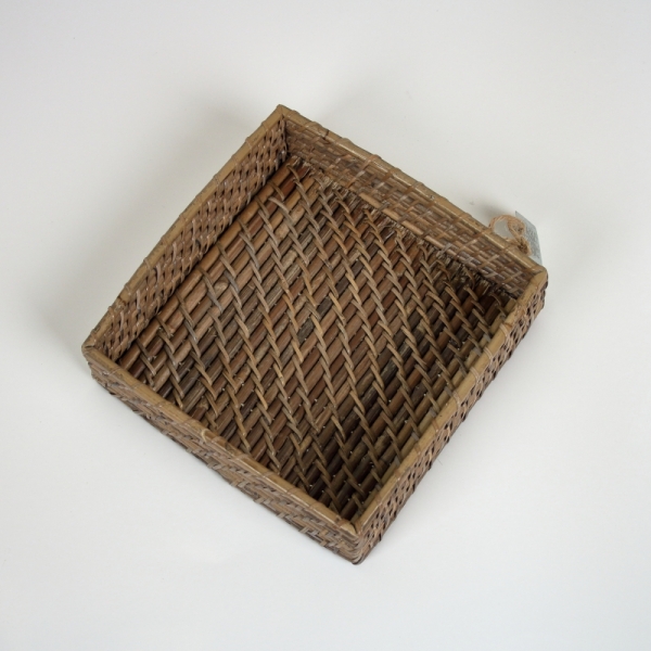 Podnos 20x20cm - ratanový