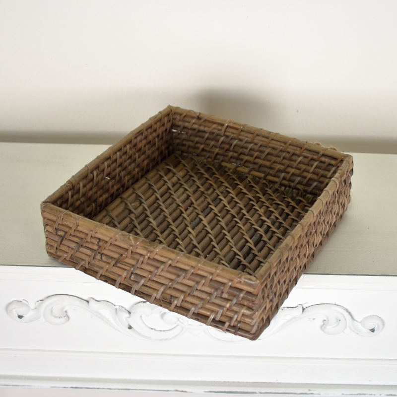 Podnos 20x20cm - ratanový