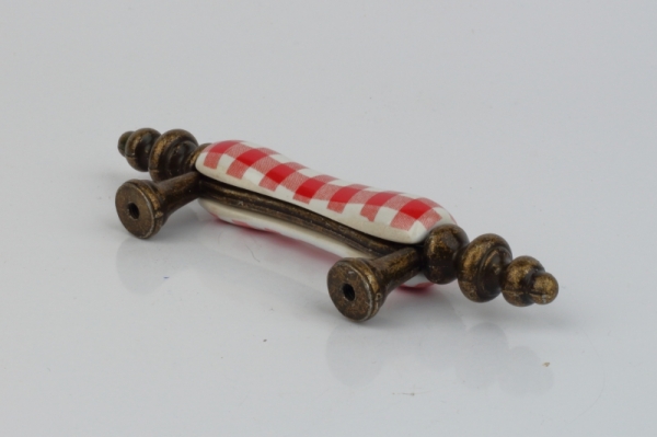 Nábytková úchytka keramická 12x2cm