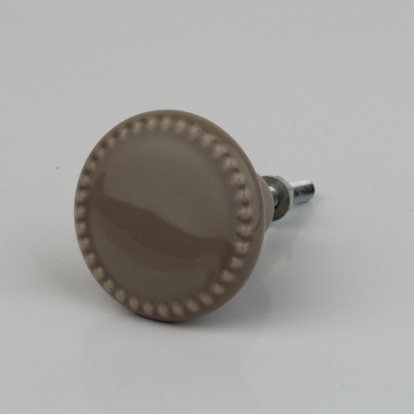 Nábytková úchytka keramická hnedá 4cm