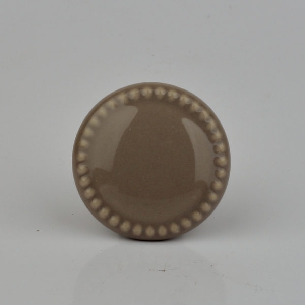 Nábytková úchytka keramická hnedá 4cm