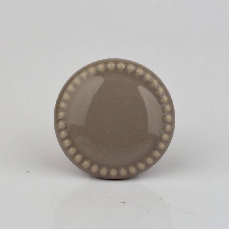 Nábytková úchytka keramická hnedá 4cm