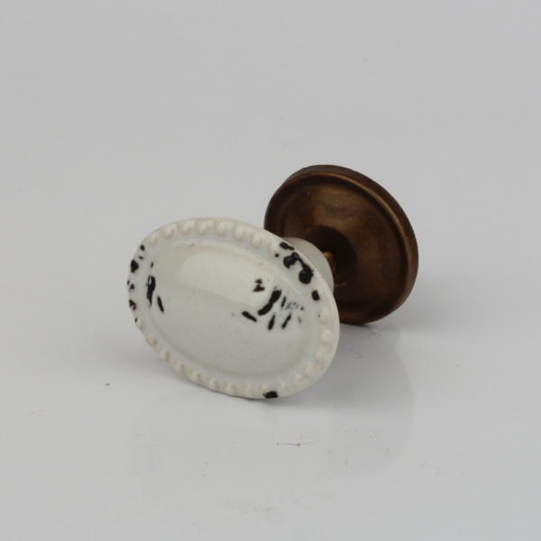 Nábytková úchytka keramická olúpaný vzhľad 3cm