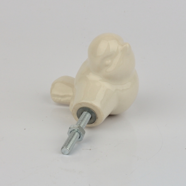 Nábytková úchytka keramický vtáčik 5x4cm
