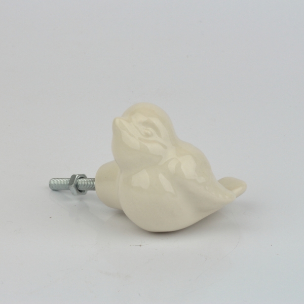 Nábytková úchytka keramický vtáčik 5x4cm