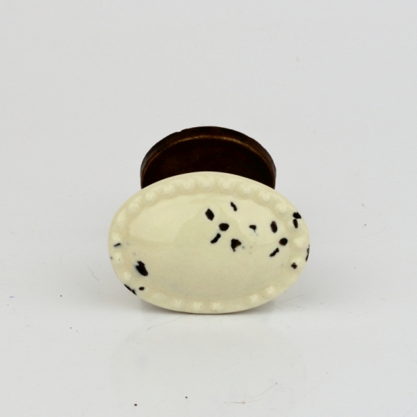 Nábytková úchytka oválna olúpaný vzhľad 4cm