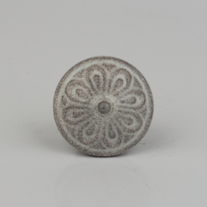 Nábytková úchytka ozdobná kvetina olúpaný vzhľad 4x2cm