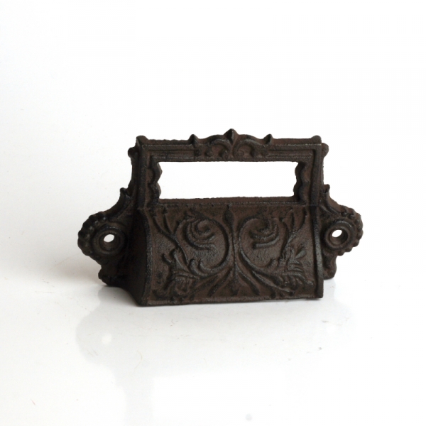 Nábytková úchytka so štítkom 13x8cm