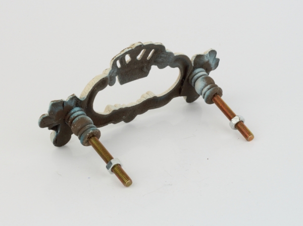 Nábytková úchytka zdobená s kvetmi 12x2x5cm