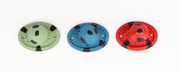 Nábytkové úchytky retro zelená 8,5x6cm 