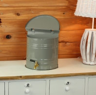 Nádoba na vodu s kohútikom sivá