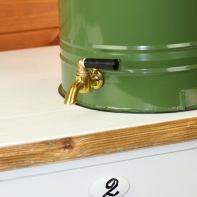 Nádoba na vodu s kohútikom zelená 3l