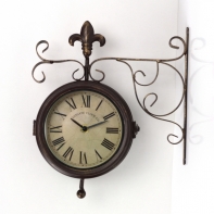 Staničnej hodiny s teploměrem- vyradenú dek4806