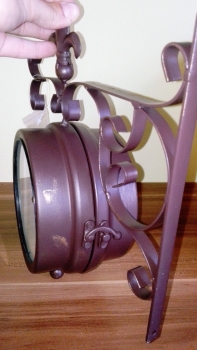 Staničnej hodiny s teploměrem- vyradenú dek4806