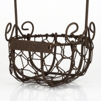 Nákupný košík pletivo kruh 10x11cm