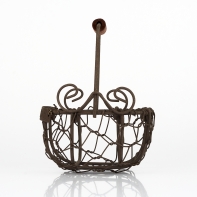 Nákupný košík pletivo kruh 10x11cm