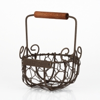 Nákupný košík pletivo kruh 10x11cm