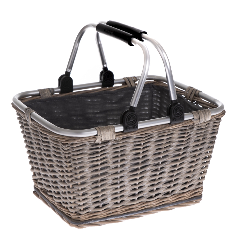 Nákupný košík s kovovými ušami