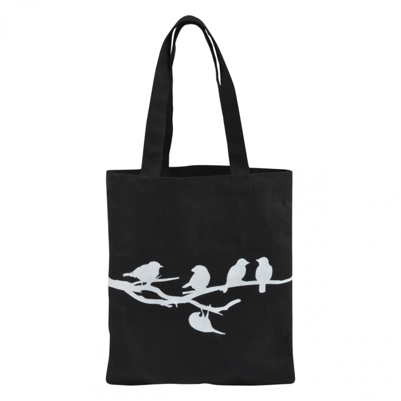 Nákupná taška 30,5 x 0,8 x 35 cm vtáčiky na vetvičke