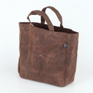 Nákupná taška plátená povoskovaná 25 x 9,2 x 34,5 cm čierna