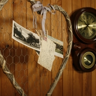 Nástenka v tvare srdca na spoločné fotografie 50 cm